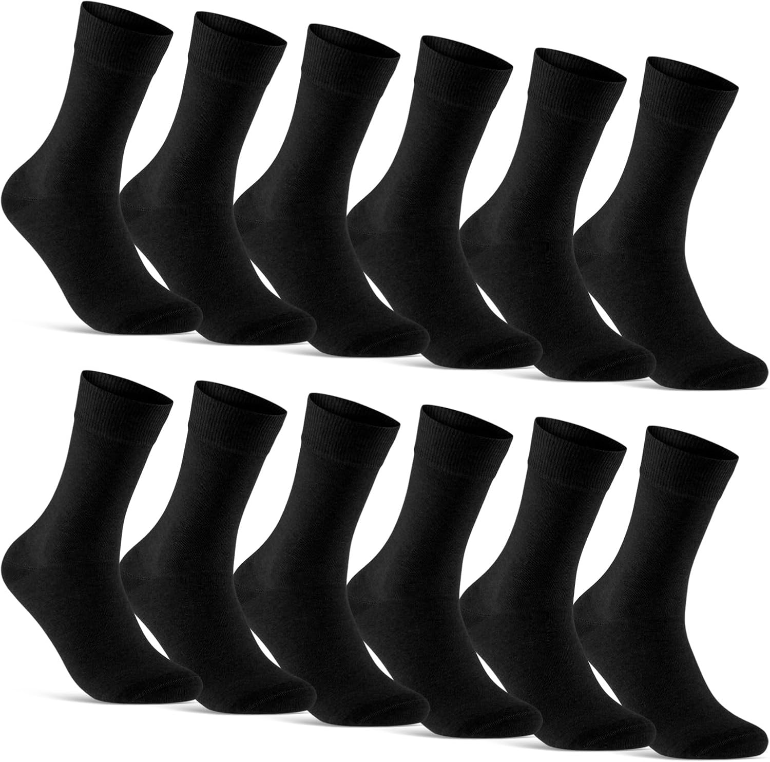 Socken — für Herren, aus Baumwolle, schwarz